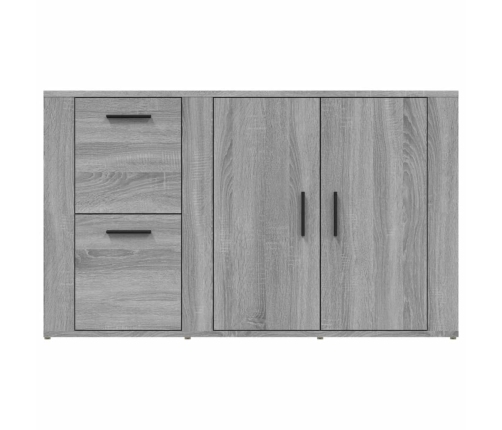 Aparador de madera contrachapada gris Sonoma 100x33x59,5 cm