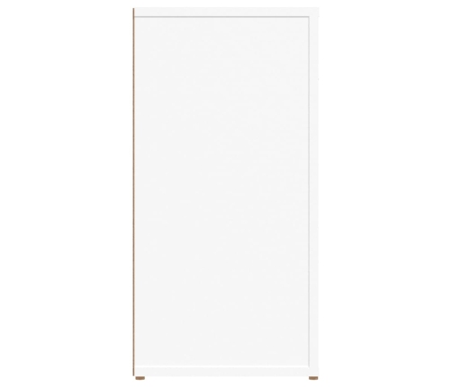 Aparador de madera contrachapada blanco 100x30x59,5 cm