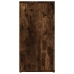 Aparador madera contrachapada roble ahumado 100x30x59,5 cm