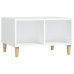 Mesa de centro madera contrachapada blanco 60x50x36,5 cm