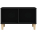 Mesa de centro madera contrachapada negro 60x50x36,5 cm