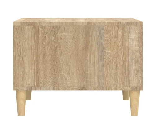 Mesa de centro madera contrachapada roble Sonoma 60x50x36,5 cm