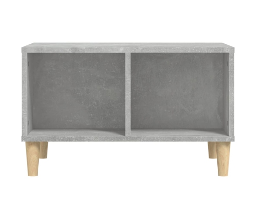 Mesa de centro madera contrachapada gris hormigón 60x50x36,5 cm