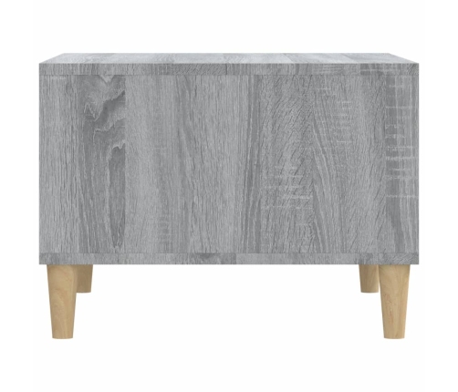 vidaXL Mesa de centro madera contrachapada gris Sonoma 60x50x36,5 cm