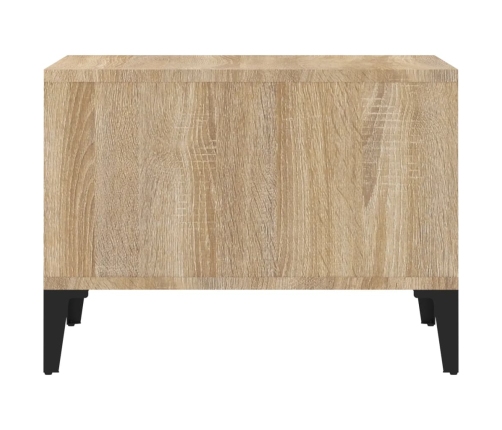 Mesa de centro madera contrachapada roble Sonoma 60x50x36,5 cm