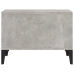 Mesa de centro madera contrachapada gris hormigón 60x50x36,5 cm