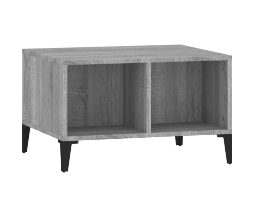 Mesa de centro madera contrachapada gris Sonoma 60x50x36,5 cm