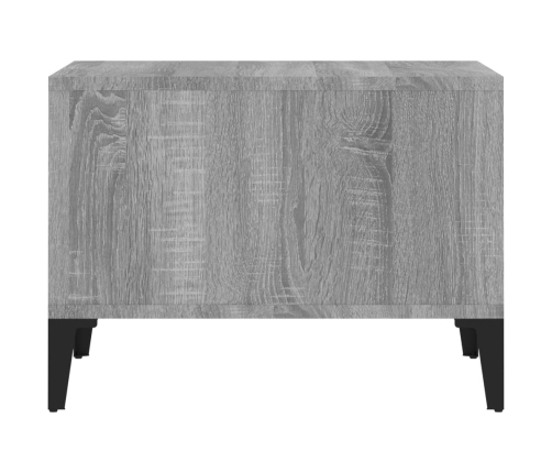 Mesa de centro madera contrachapada gris Sonoma 60x50x36,5 cm