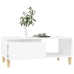 Mesa de centro madera contrachapada blanco 90x50x36,5 cm