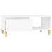 Mesa de centro madera contrachapada blanco 90x50x36,5 cm