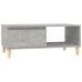 Mesa de centro madera contrachapada gris hormigón 90x50x36,5 cm