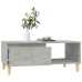 Mesa de centro madera contrachapada gris hormigón 90x50x36,5 cm