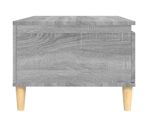 Mesa de centro madera contrachapada gris Sonoma 90x50x36,5 cm