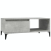 Mesa de centro madera contrachapada gris hormigón 90x50x36,5 cm