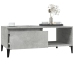 Mesa de centro madera contrachapada gris hormigón 90x50x36,5 cm