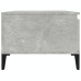 Mesa de centro madera contrachapada gris hormigón 90x50x36,5 cm