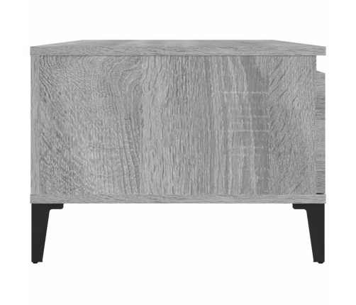 Mesa de centro madera contrachapada gris Sonoma 90x50x36,5 cm