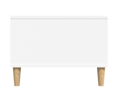 Mesa de centro madera contrachapada blanco 90x50x36,5 cm