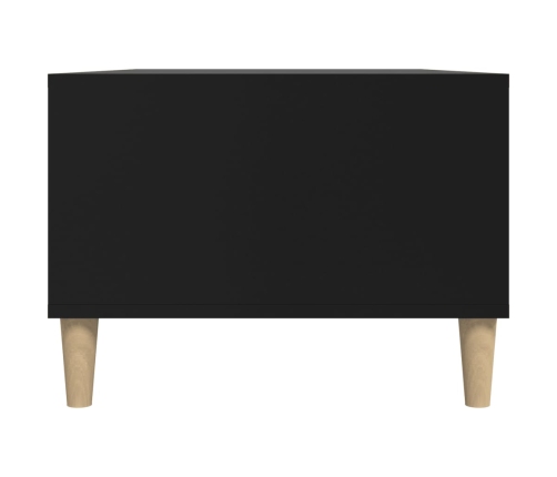 Mesa de centro madera contrachapada negro 90x50x36,5 cm