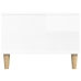 Mesa de centro madera contrachapada blanco brillo 90x50x36,5 cm