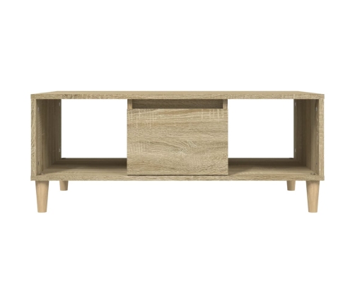 Mesa de centro madera contrachapada roble Sonoma 90x50x36,5 cm