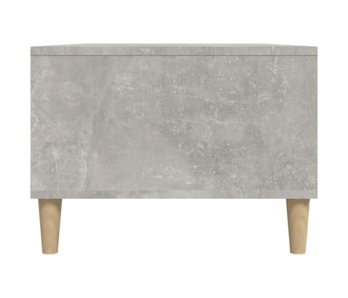 Mesa de centro madera contrachapada gris hormigón 90x50x36,5 cm