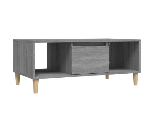 Mesa de centro madera contrachapada gris Sonoma 90x50x36,5 cm