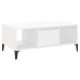 Mesa de centro madera contrachapada blanco 90x50x36,5 cm