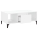 Mesa de centro madera contrachapada blanco 90x50x36,5 cm