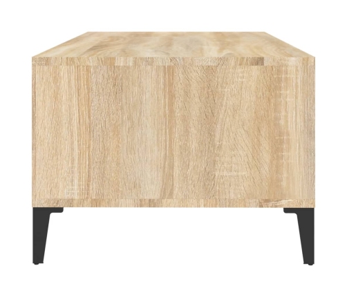 Mesa de centro madera contrachapada roble Sonoma 90x50x36,5 cm