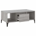 vidaXL Mesa de centro madera contrachapada gris Sonoma 90x50x36,5 cm