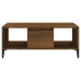 Mesa de centro madera contrachapada marrón roble 90x50x36,5 cm