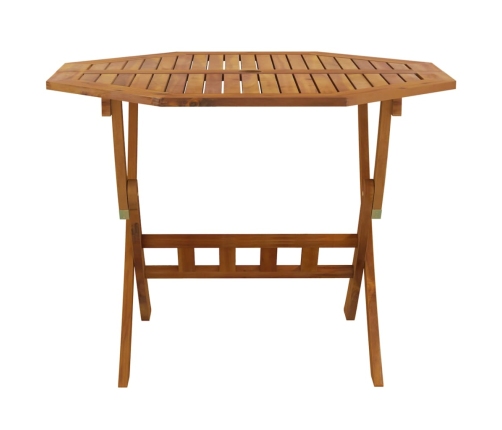 Mesa de jardín plegable madera maciza de acacia 90x75 cm