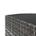 Set de muebles de jardín 4 pzas y cojines ratán sintético gris