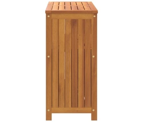 Mesa consola de jardín madera maciza acacia 80x35x75 cm