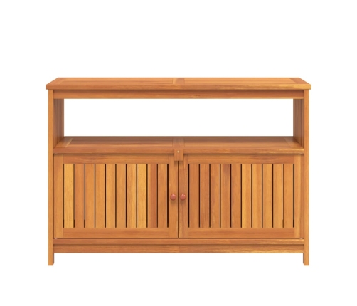 vidaXL Mesa consola de jardín madera maciza acacia 110x35x75 cm