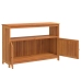 vidaXL Mesa consola de jardín madera maciza acacia 110x35x75 cm