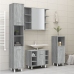 Armario de baño madera contrachapada gris Sonoma 30x30x179 cm