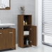 Armario de baño madera contrachapada roble marrón 30x30x95 cm