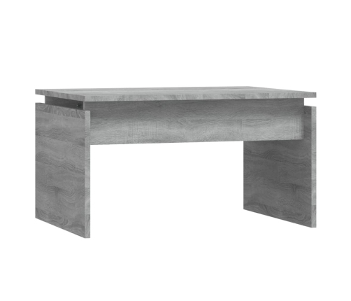 Mesa de centro madera contrachapada gris Sonoma 68x50x38 cm