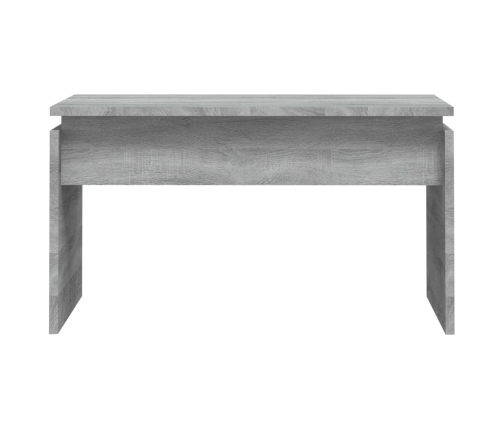 Mesa de centro madera contrachapada gris Sonoma 68x50x38 cm