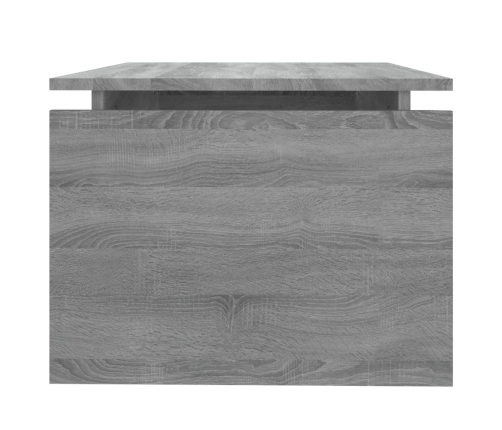 Mesa de centro madera contrachapada gris Sonoma 68x50x38 cm