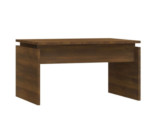 Mesa de centro madera contrachapada roble marrón 68x50x38 cm