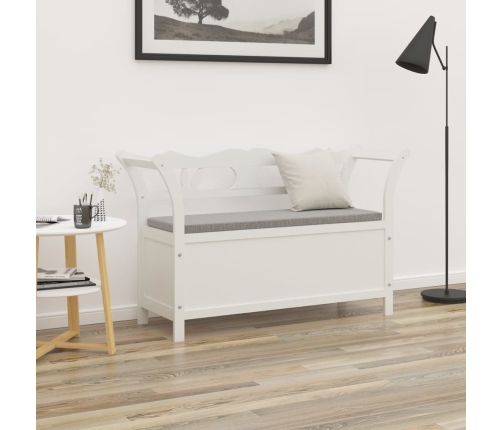 Banco madera maciza abeto blanco 107x45x75,5 cm