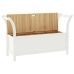 Banco madera maciza abeto blanco 107x45x75,5 cm