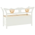 Banco madera maciza abeto blanco 107x45x75,5 cm