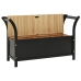 Banco madera maciza de abeto negro 107x45x75,5 cm