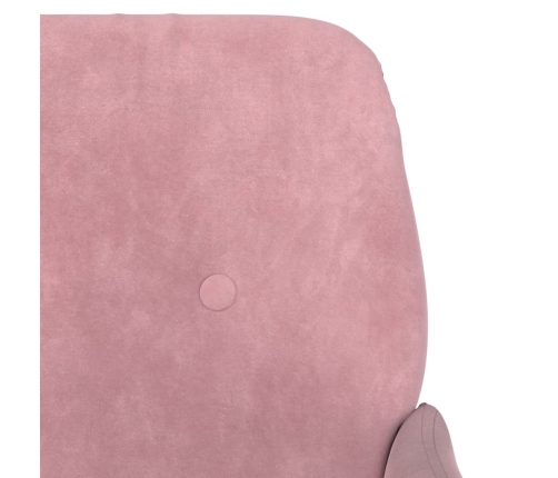 Sillón de terciopelo rosa 62x79x79 cm