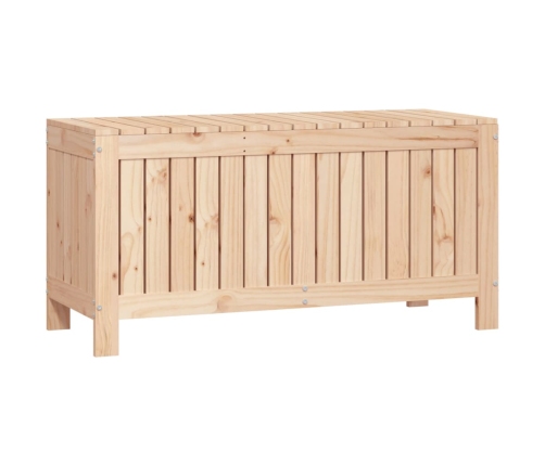 Caja de almacenaje jardín madera maciza de pino 108x42,5x54 cm