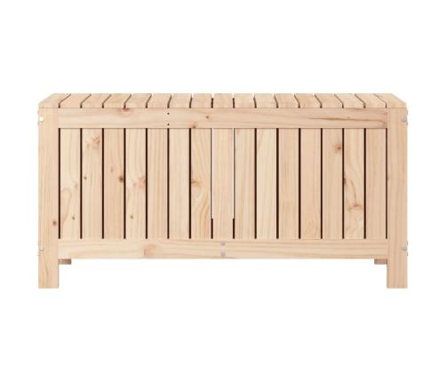 Caja de almacenaje jardín madera maciza de pino 108x42,5x54 cm